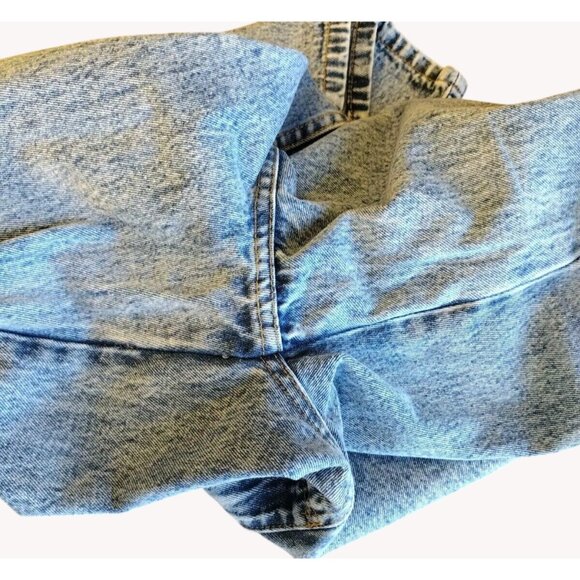 Shein Jeans 2 Raw Waist High Rise Split Cuff Stonewash Straight - Picture 15 of 15